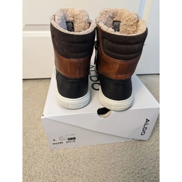ALDO Ilian Brown Black Water Resistant Duck Boots  Sz 9.5 main image 5